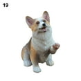 thumbnail image 2 of Visland Dog Figurines Attractive Adorable Posture DIY Material Garden Ornament Figurine Miniature Corgi for Cake Toppers Easter Eggs Christmas Birthday Gift for Kids Toddlers, 2 of 8