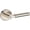 Lifetime Polished Nickel, variant on Baldwin ENLKFSRR150 Lake Forest Single Cylinder Keyed Entry Door Lever Set - Nickel