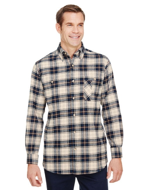 Men's Yarn-Dyed Flannel Shirt - CREAM 