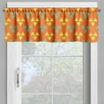 thumbnail image 2 of Ambesonne Modern Valance Pack of 2, Creative Triangles on Orange, 42"X12", Sea Green Vermilion, 2 of 5