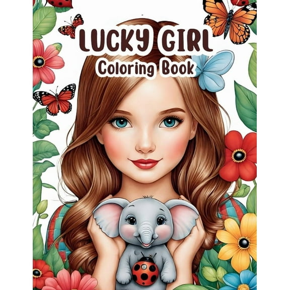 Lucky Girl Coloring Book, (Paperback)