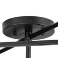 thumbnail image 6 of Progress Lighting Navarre 1-Light Matte Black Seeded Glass Transitional Outdoor Close-to-Ceiling Light, 6 of 10