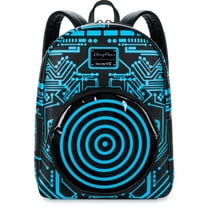 Disney Parks Tron 40th Anniversary Light-Up Loungefly Mini Backpack New With Tag