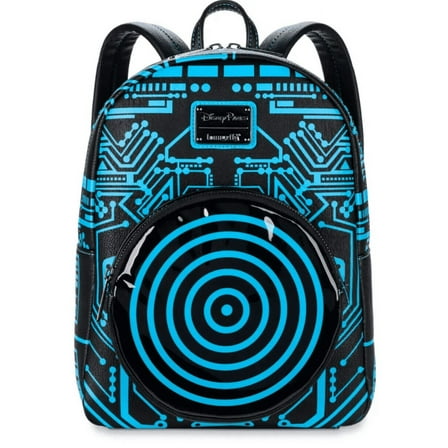 Disney Parks Tron 40th Anniversary Light-Up Loungefly Mini Backpack New With Tag