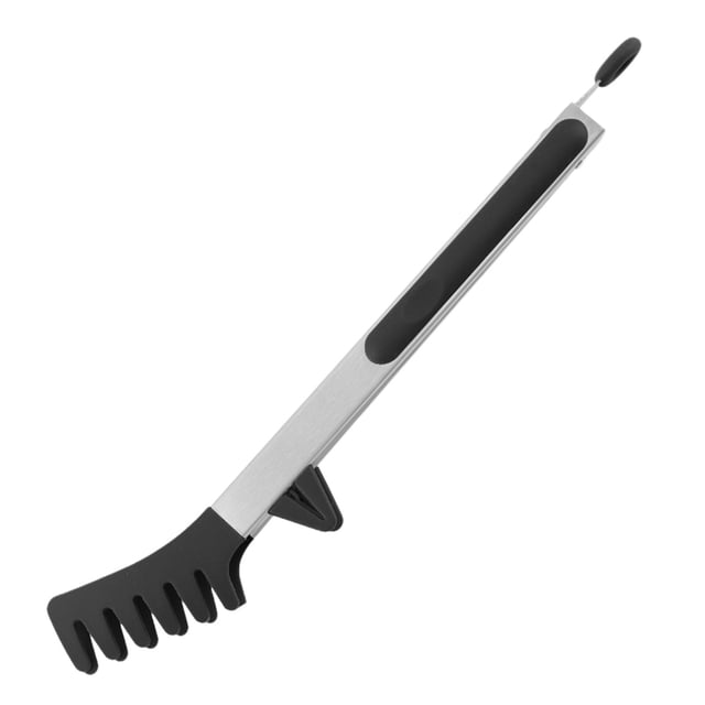 Silicone Food Tongs With Stand,Heat Resistant Cooking Tongs,Non Slip Grip Food Clips,Multifunctional Pasta Bread BBQ Clips,Easy Clean Kitchen Utensils,Countertop Safe Cooking Tools