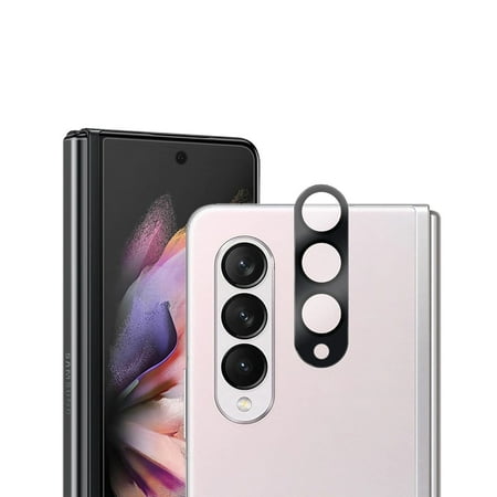 SaharaCase - ZeroDamage Camera Lens Protector for Samsung Galaxy Z Fold3 5G (2-Pack) - Clear/Black