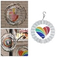 thumbnail image 4 of DOLITY 3D Metal Spiral Rotating ing Wind Garden Porch Large Wind Chimes C, 4 of 9