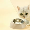 thumbnail image 2 of Fiudx Comedero de Acero Inoxidable para Mascotas, Base Antideslizante, Borde Biselado para Mayor Comodidad, Inserto de Plástico Extraíble, Fácil de Limpiar, Seguro y Duradero, Apto para Perros, Gatos, 2 of 7