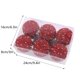 thumbnail image 3 of 6 pcs Christmas Ball Ornaments, Christmas Ball Decoration 3.15 Inch Xmas Tree Foam Decorations, Holiday Hanging Balls (Red), 3 of 5