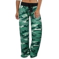 thumbnail image 3 of JJHGVB Camo Pajama Pants Stretchy Pants Drawstring Pants Women Lightweight Pants for Women Comfortable Pants for Women Comfy Pants Baggy Womens Pants Green M, 3 of 9