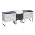 thumbnail image 1 of Imaginations Américaines 96,25 pouces W Vanity Set Gris, 1 of 1