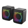 thumbnail image 2 of NARABB Light Emitting Computer Speaker USB Mobile Phone Laptop Desktop Mini Speaker Hifi Stereo Sound Cable Subwoofer Computer Audio 2 Pcs, 2 of 9