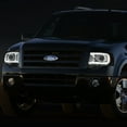 thumbnail image 2 of DNA Motoring For 07-14 Ford Expedition LED DRL Smoked Amber Projector Headlight Lamps Pair, 2 of 12