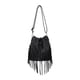 thumbnail image 4 of Bolso bandolera de piel para mujer, moderno, informal, con correa ajustable, para picnic Negro, 4 of 9