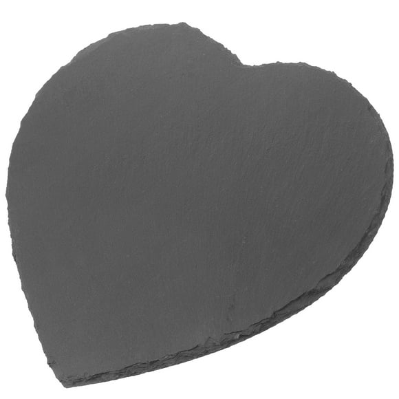 Miangastore Stone Heart Craft Heart Shape Slate Ornament Grey Garden Sculpture 1Pack