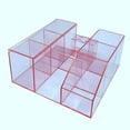 thumbnail image 4 of figatia Acrylic Eyelash Beauty Tool Display Rack Organizer Eyelash Grafting Tool Storage Pink Acrylic, 4 of 9
