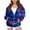 F-Purple, variant on Gpaecead Boys And Girls Tie-Dye Zip Up Hoodie Sweatshirt Long Sleeve Oversized Sweatshirt Jacket With Pockets Purple