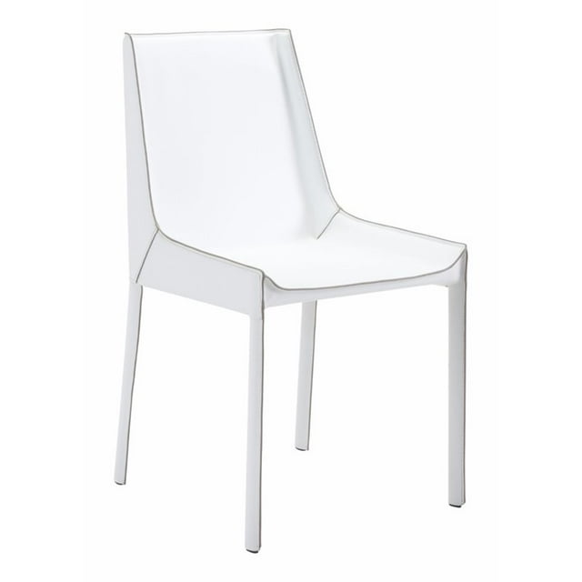Zuo Fashion Dining Chair in White (Set of 2)