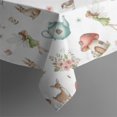 thumbnail image 5 of White Forest Fairy Pattern Rectangle Tablecloth 60"x120",Waterproof Polyester Rectangle Table Cloth, Wipeable Spillproof Polyester Tablecloth for Dining, Camping, Indoor and Outdoor, 5 of 6