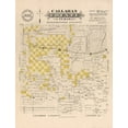 thumbnail image 2 of Gast 12x14 Black Ornate Wood Framed with Double Matting Museum Art Print Titled - Callahan County Texas - Gast 1870, 2 of 4
