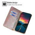 thumbnail image 2 of For Transsion Infinix Hot 40i PU Leather Case Magnetic Closing Wallet Phone Cover - Black, 2 of 5