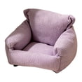 thumbnail image 1 of HILABEE Dollhouse Couch 1/12 Scale Accessory High Performance Multipurpose Arm Chair Purple, 1 of 9