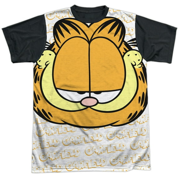 Garfield - Big Face - Short Sleeve Black Back Shirt - Small