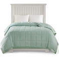 thumbnail image 2 of Madison Park Windom King Microfiber Down Alternative Stain Resistant Blanket - Seafoam, 2 of 9