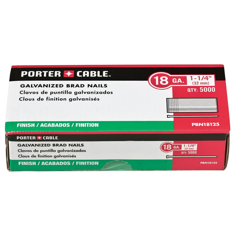 Porter Cable-PBN18125 18 Gauge 1-1/4 In. Brad Nail, 5K Pack