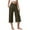 Army Green-04, variant on REALiKUN Capri Pants for Women V Crossover High Waisted Summer Pants Straight Leg Comfy Capri Sweatpants