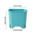 thumbnail image 3 of Succulents Planter, Colorful Square Porous Breathable Mini Gardening Pot, 1-Pack, 3 of 6