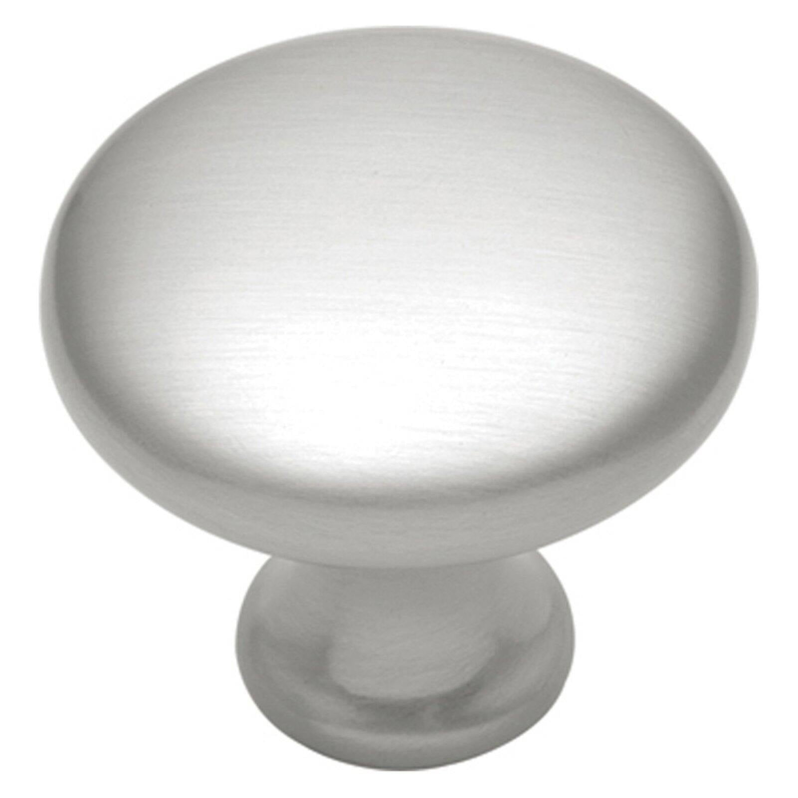 Hickory Hardware Conquest Collection Knob, 1-1/8" Dia. - Lustre Brass