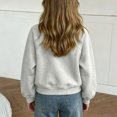 thumbnail image 7 of Mifsaly Boys Girls Sweatshirt Half Zip Long Sleeve Pullover Sweatshirts Kids Comfortable Casual Fall Winter Warm Outerwear Gray,7-8 Years, 7 of 7