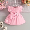 thumbnail image 4 of DuoJiaJ Robe de Fête à Manches Volantées à Fleurs pour Tout-Petites Filles, Robe de Danse, Vêtements, Taille 3-6 Mois, 4 of 5