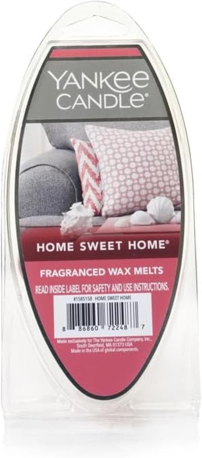 Yankee Candle Home Sweet Home Wax Melts 6 Count (Pack of 3) Ideal for Use in All Wax Warmers Perfect for DIY Candle Making