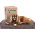 thumbnail image 1 of Cooling Gel Dog Bed for Large Dogs w/ Removable Bolsters & Washable Cover, For Dogs Up to 95 lbs - Quilted Sofa - Iron Gray, Jumbo/XL, 1 of 5