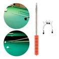 thumbnail image 2 of Retractable Pool Bridge Cue Stick Snooker Pool Cue Bridge Pool Cue Holder Stainless Steel with Bridge Head for Home Beginners High Head Cross Head, 2 of 6