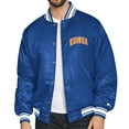 thumbnail image 2 of Men's Starter Blue New York Knicks Logo Varsity Full-Snap Jacket, 2 of 3