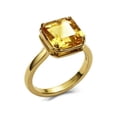 thumbnail image 3 of 925 Sterling Silver Gold Plated Certified 11.00 Carat Yellow Sapphire Ring, 3 of 5