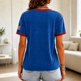 thumbnail image 4 of 911 Never Forget Shirt for Women 25th Anniversary Usa Shirts Casual Tops American Flag Print V Neck Short Sleeve Tops, 4 of 4