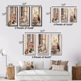thumbnail image 4 of Designart "Watercolor Orange Cat on Windowsill" Animals Cat Framed Wall Art Set Of 3 - Brown Cat Frame Canvas Set For Living Room Decor, 4 of 6