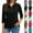 01# Black, variant on Women'S 3/4 Sleeve Collared Button Down Polo Shirts Golf Tee Casual Work T Shirts,Brown S