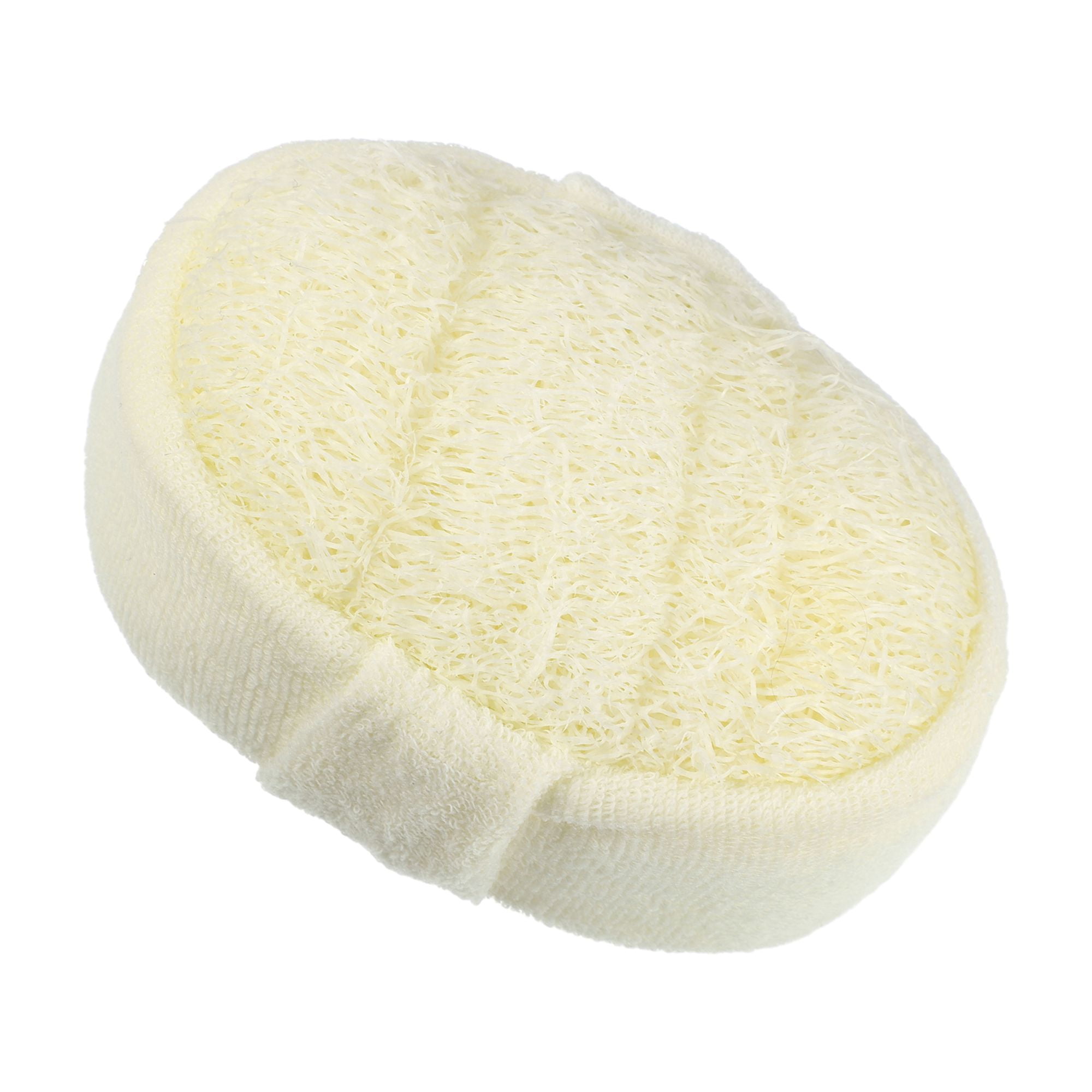 Unique Bargains 1 Pc Loofah Sponge Glove 4.49"x3.23"x1.77" Beige L
