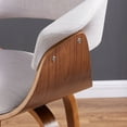 thumbnail image 2 of Contemporary Home Living 37.5" Gray and Brown Contemporary Swivel Counter Stool, 2 of 4