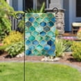 thumbnail image 5 of Mermaid Turquoise Green Scales Double Sided Garden Flag Decorative Weather Resistant Yard Flag, Large DIY Vertical Flag for Farmhouse Patio Lawn, 28x40 Inch, 5 of 6