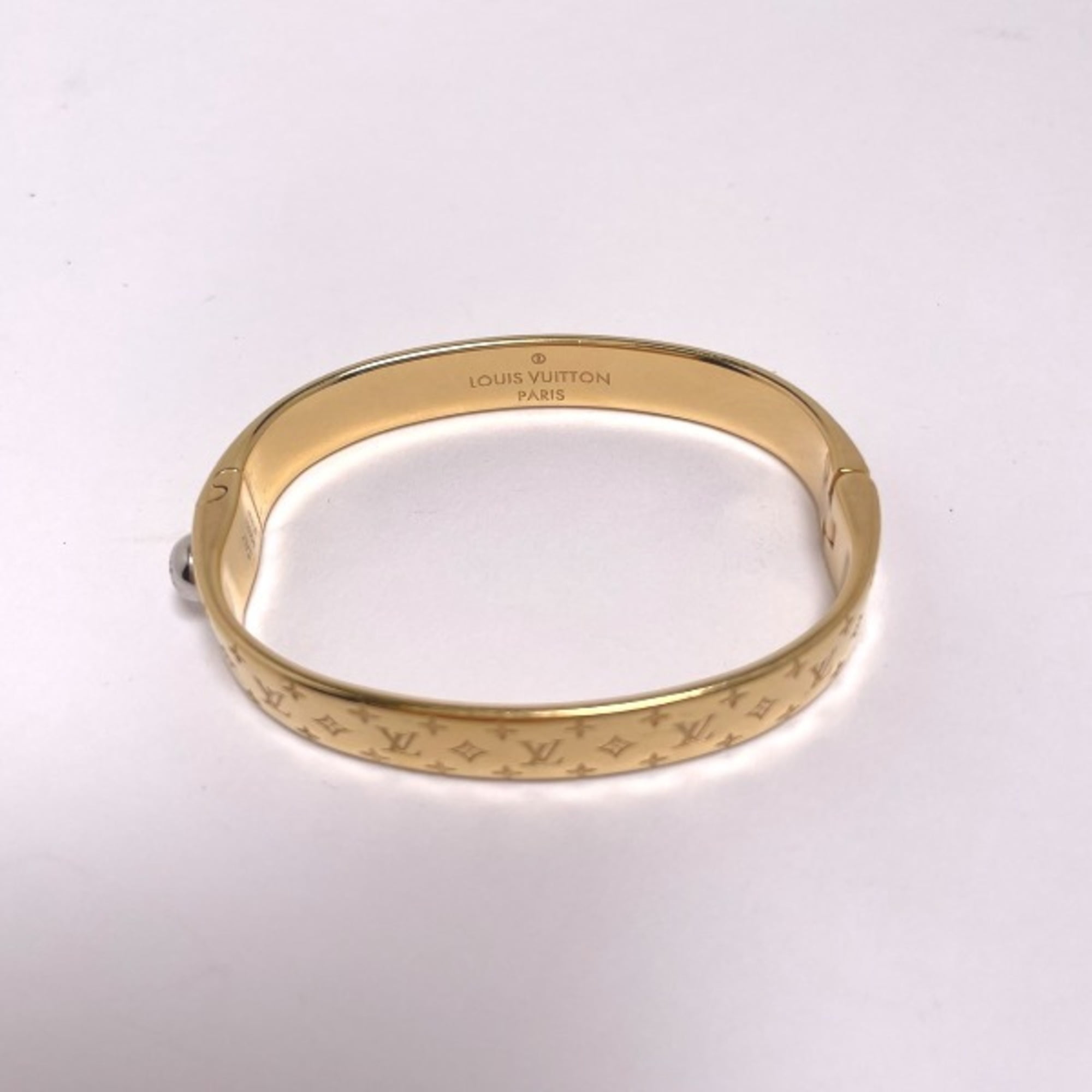 Pre-Owned LOUIS VUITTON Cuff Nanogram Monogram S Size M00251 Louis