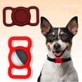 thumbnail image 4 of Greeniant Funda protectora de silicona para mascotas, buscador de GPS, y gato, lazo para Airtags para Locator Tracker, Suministros para perros Vino tinto Greeniant PT000451-03B, 4 of 6