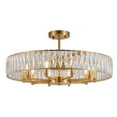 thumbnail image 5 of Bethel International Chandelier Gold Metal & Crystal, 5 of 5