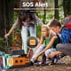 thumbnail image 3 of Radio Meteorológica de Emergencia FM/AM, Carga Solar de 4000 MAh, Linterna, Lámpara de Lectura LED, Alarma SOS, Recargable., 3 of 5