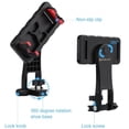 thumbnail image 3 of 360 Degree Rotating Mobile Phone Clip Multi-function Live Broadcast Horizontal Vertical Selfie Stick Cellphone Holder Tripod black, 3 of 5